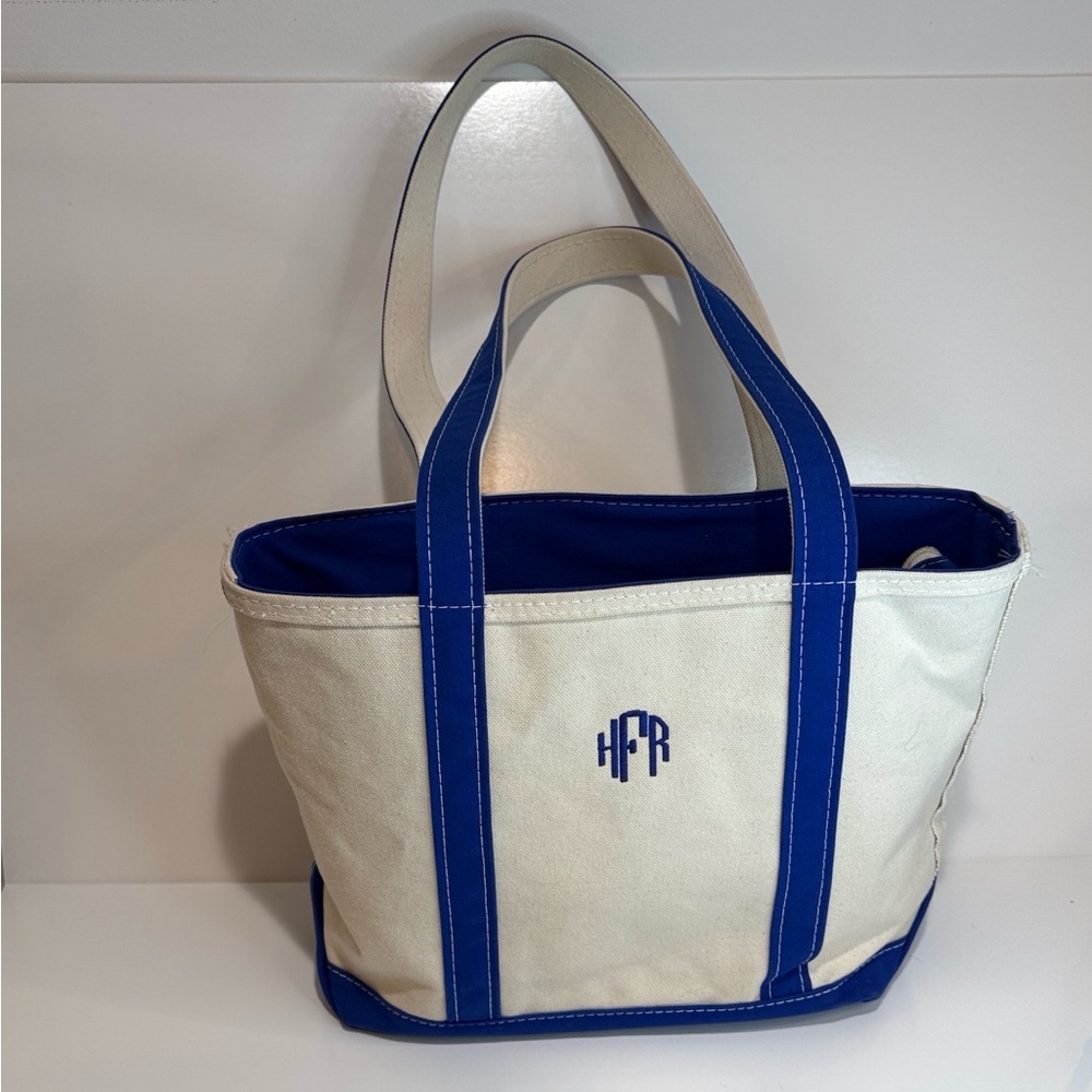 L.L. Bean Boat and Tote Zip Top Long Handle